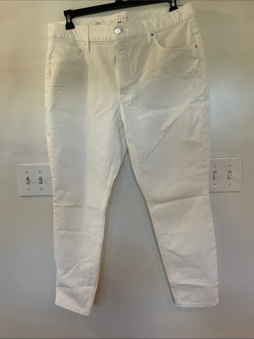 White House Black Market White Sculpt Skinny Ankle Jeans